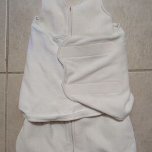 Halo Cream Newborn SleepSack Swaddle - Sleeveless Zippered Wearable Blanket